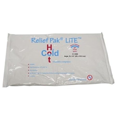 Fabrication Enterprises Fabrication Enterprises 11-1056-1 8 x 14 in. Relief Pak Lite Reusable Hot & Cold Pack - Each 11-1056-1